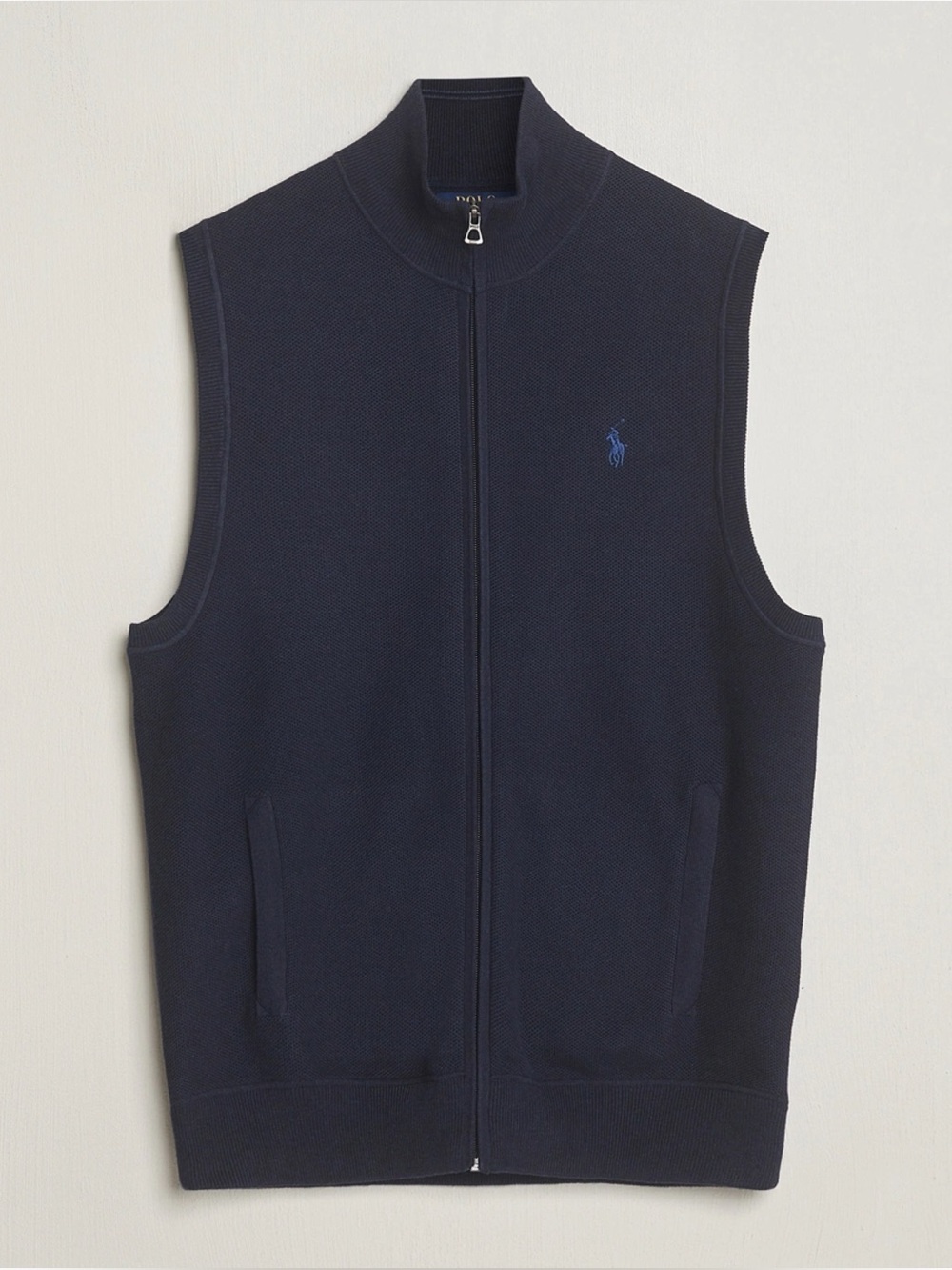 Polo RL Cotton Full Zip Vest